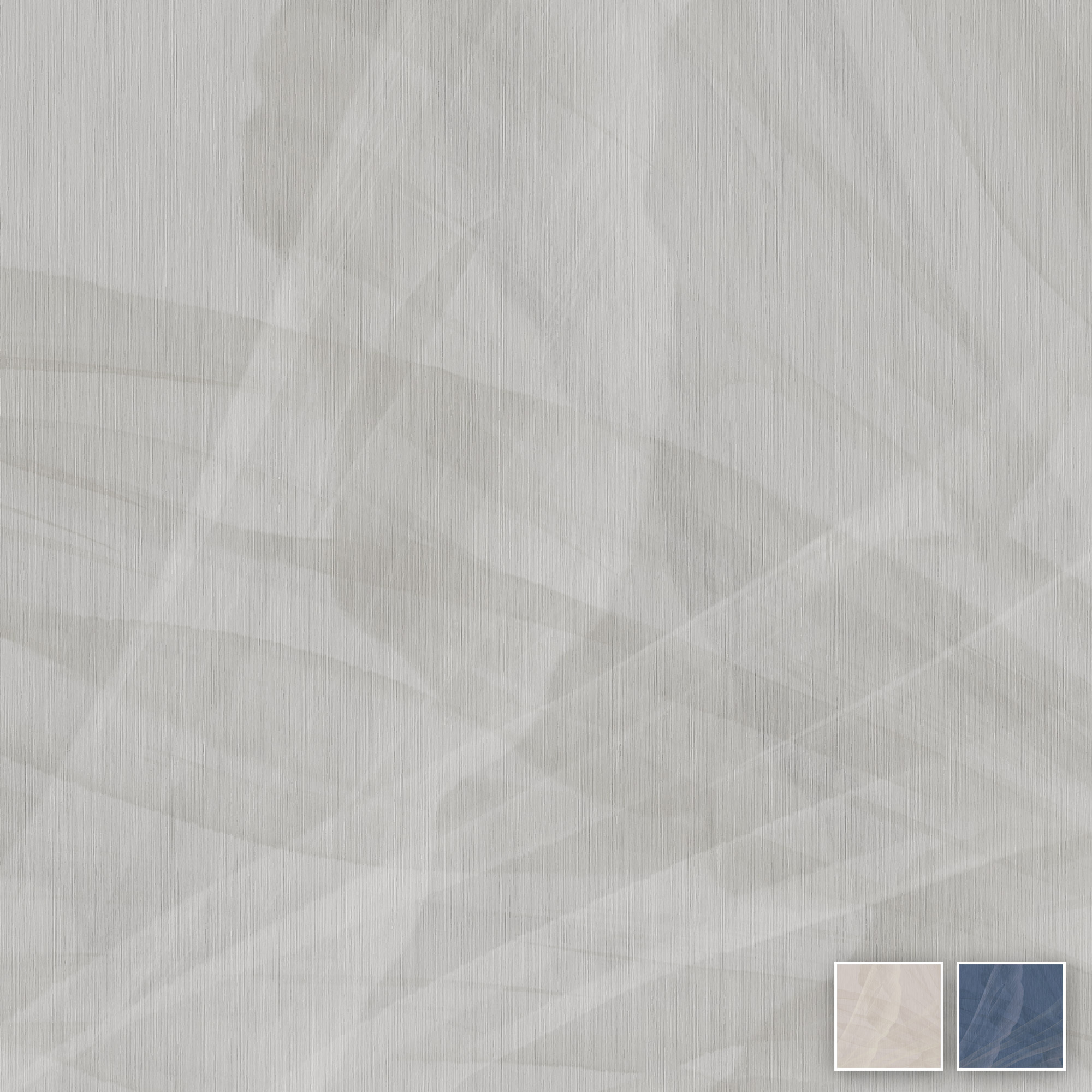 Airy Grey Tapete in hellem Grau mit feinen vertikalen Linien und dezent geschichteten, geometrischen Flächen