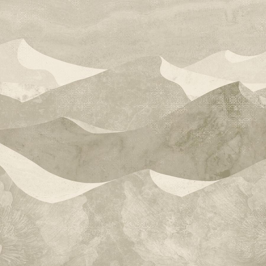 Beige Dunes Sand Tapete von k-moor walldesign mit mehrschichtiger Dünenlandschaft und sanfter Textur, elegantes Ambiente