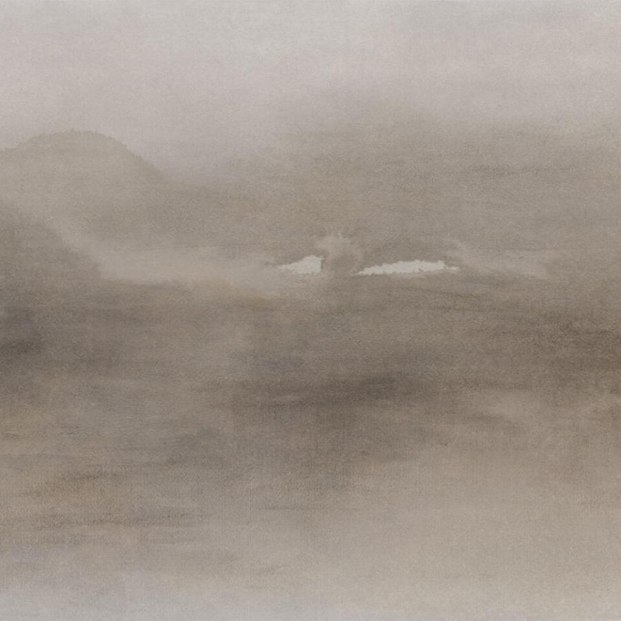 Riverside Stone Designtapete in sandfarbenen Blautönen, texturiert, ruhige mineralische Oberfläche für Wände