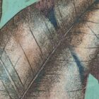 Abstraktes Wanddesign-Muster in bunten Farbtönen mit Blattstrukturen, entworfen von k’moor für die Believe Kollektion – zeitgenössische Raumgestaltung