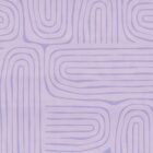 Abstraktes Wanddesign Muster in Fliederfarben (lila) mit durchgehenden Linien, aufgenommen als Teil des k'moor Viola Projekts – geometrische, fließende Linien