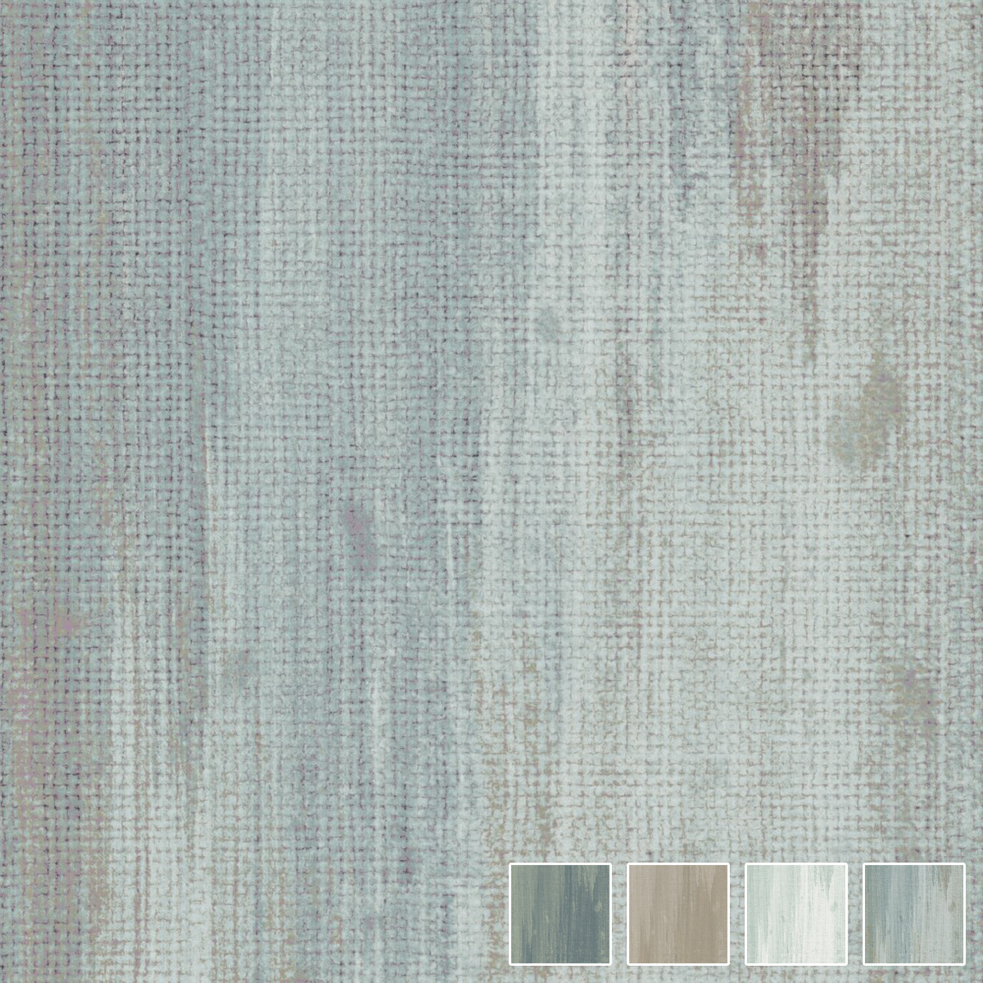 Pastell strukturierte Wandoberfläche des Designs Foam Bubblegum von k'moor mit vier sichtbaren Farbvarianten am unteren Rand