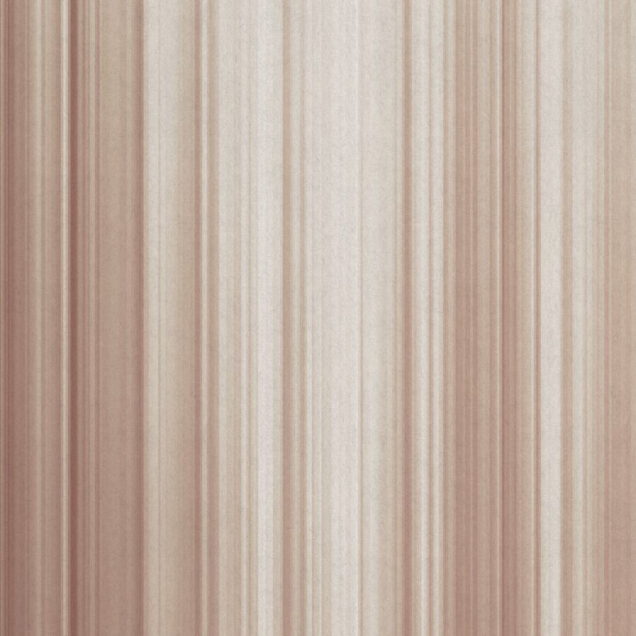 Sanft gestreifte Wandgestaltung in Beige- und Rosétönen von k'moor mit ruhiger, natürlicher Wirkung.